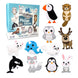 Beginner Kids Sewing Kit, DIY Make Your Own Arts Crafts Kits Felt Making Set, Educational Play & Learn to Sew, Birthday Gifts for Girls Boys (Polar Animals)